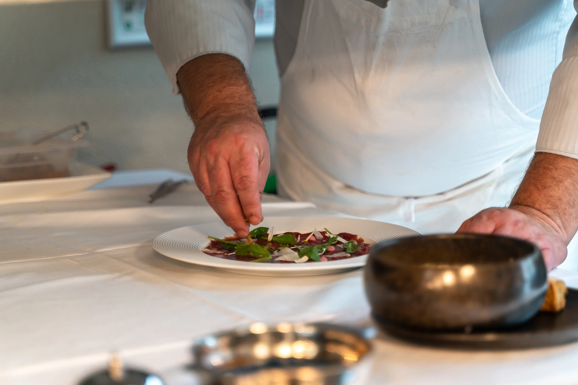 Plat gastronomique du restaurant Le Camélia entre Valenciennes et Maubeuge